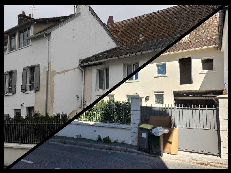 Ravalement de façade avant/après