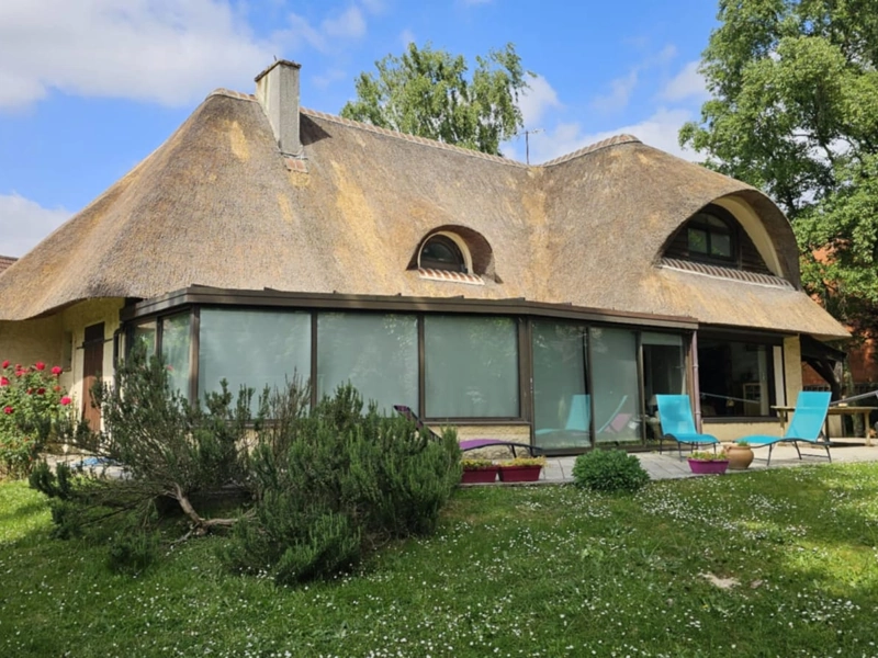 Toit de chaume moderne