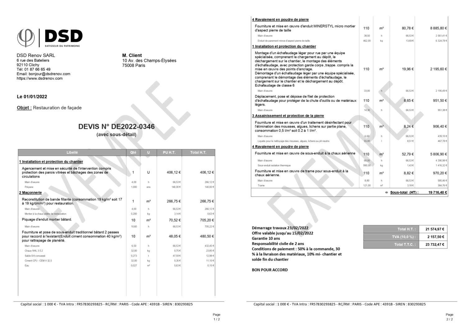 Choisir une entreprise de ravalement de façade Devis d'entreprise de ravalement