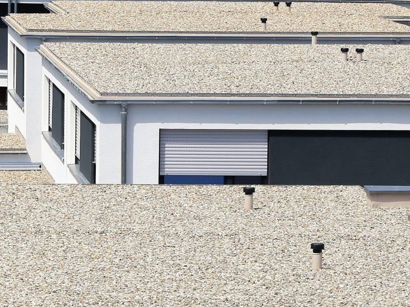 Toiture terrasse avec gravillons