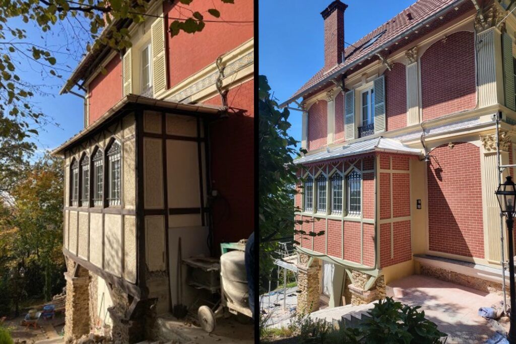 Ravalement de facade avant apres