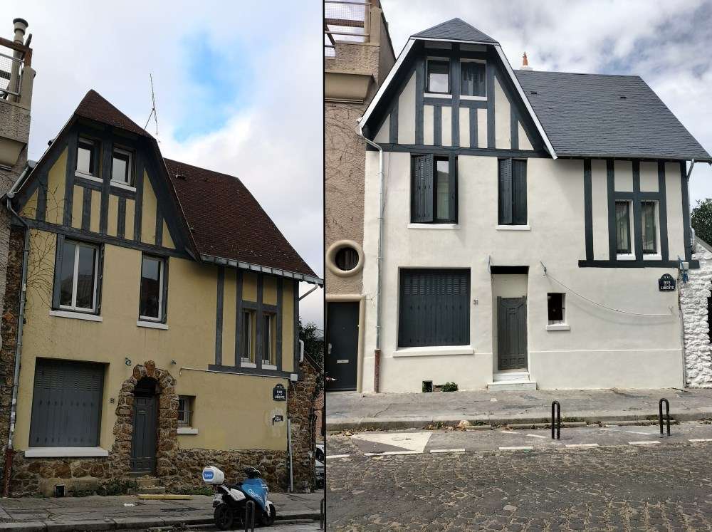 Ravalement de facade avant apres