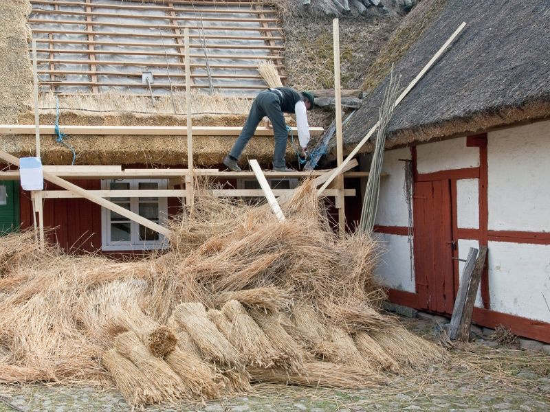 Toit de chaume : rénovation et pose Toit de chaume en Belgique