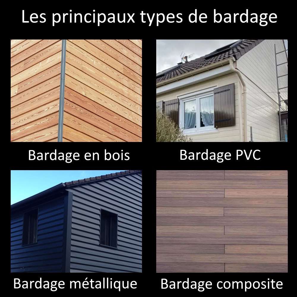 Les différents types de bardage Les principaux types de bardage