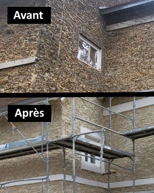 Hydrogommage de façade Hydrogommage pierre
