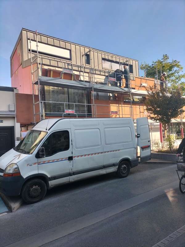 Renovation facade bois colombes