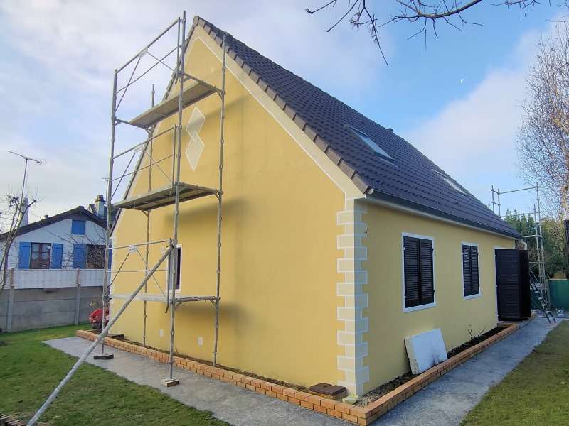 Ravalement d'une maison