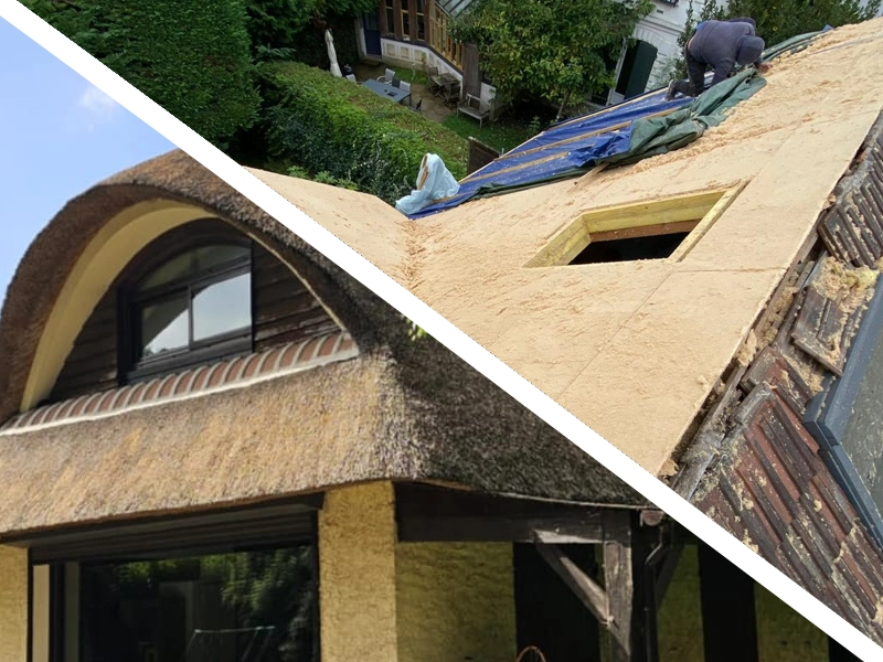 Toit de chaume : rénovation et pose Toiture en chaume ou sarking ?