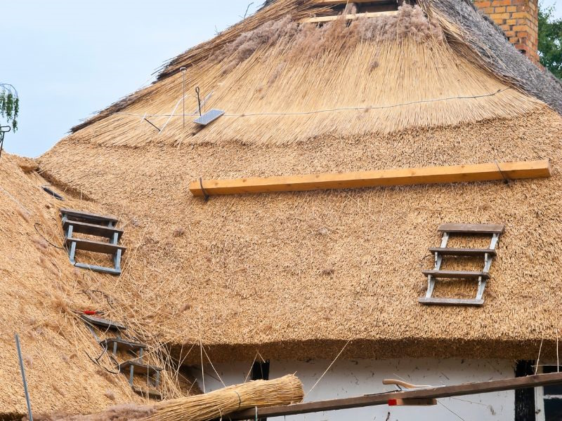 Toit de chaume : rénovation et pose Isolation d'un toit de chaume