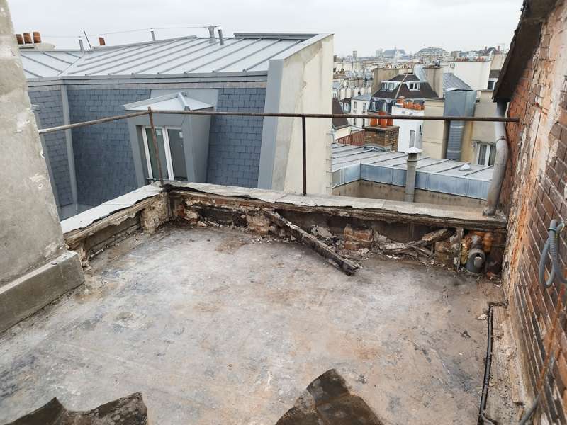 Etancheite toiture terrasse paris