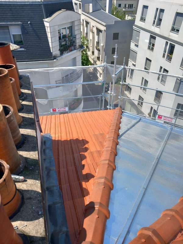 Renovation toiture en tuiles clichy