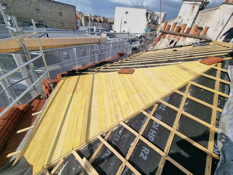 Renovation toiture tuiles et zinc