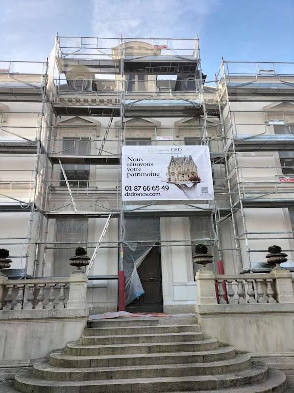 Restauration de facade saint germain en laye