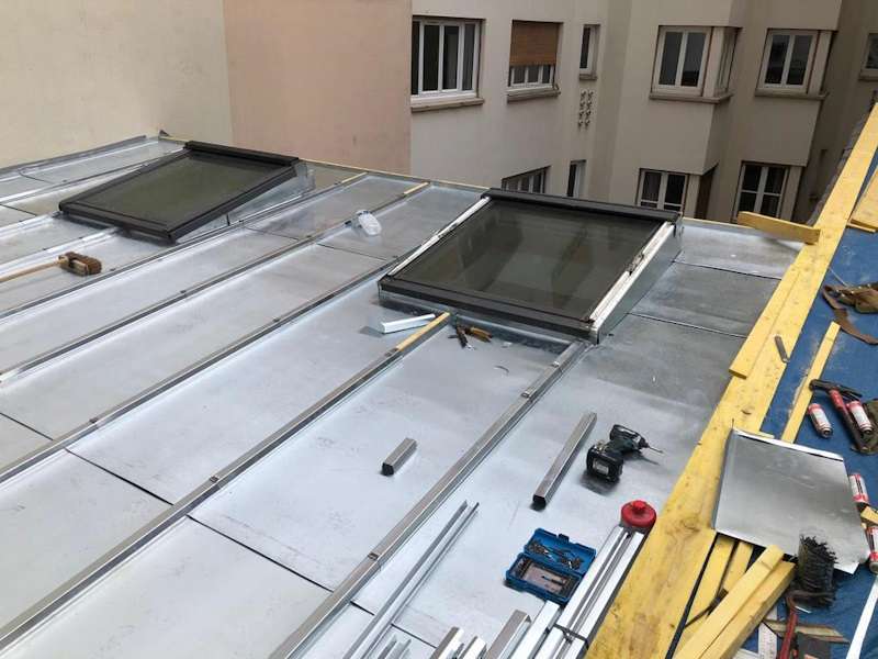 Toiture en zinc a paris