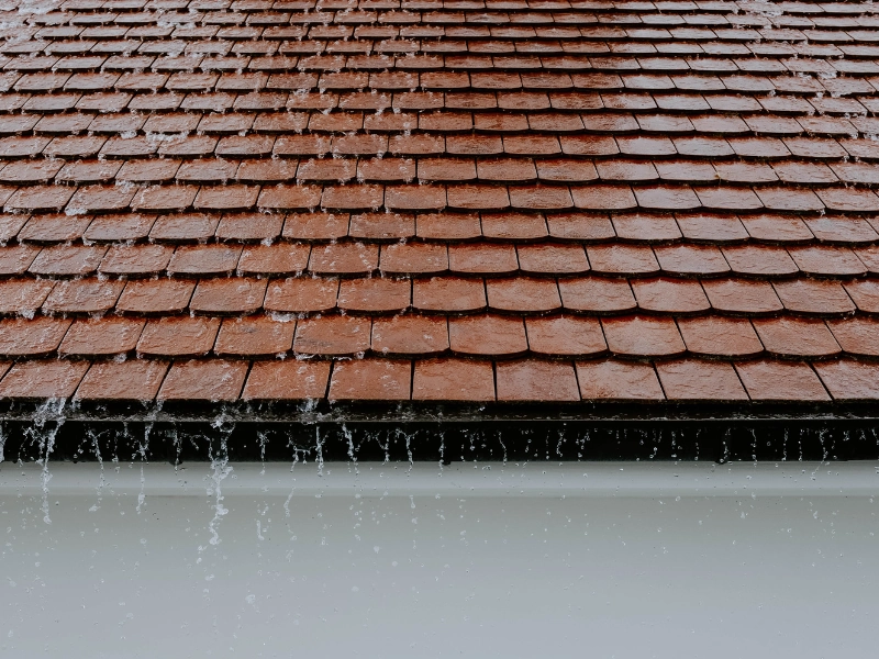 Infiltration d'eau par la toiture