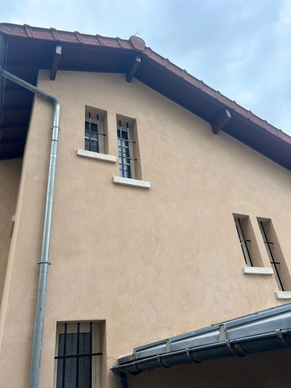 Enduit de facade a la chaux dans les yvelines
