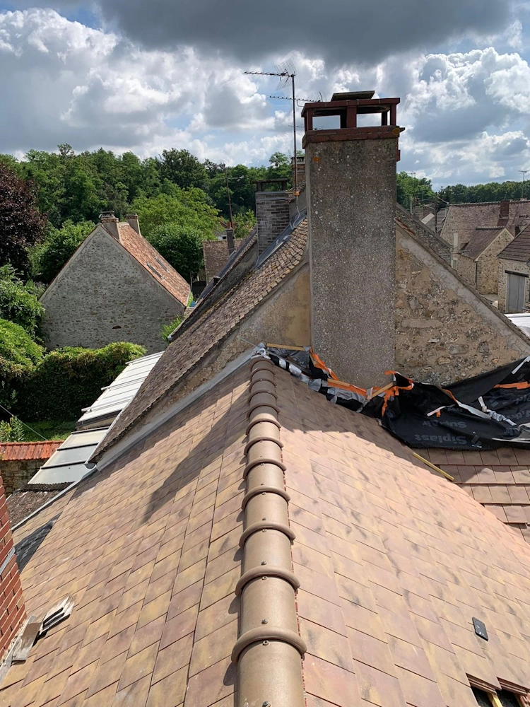 Pose couverture en tuiles plates seine et marne