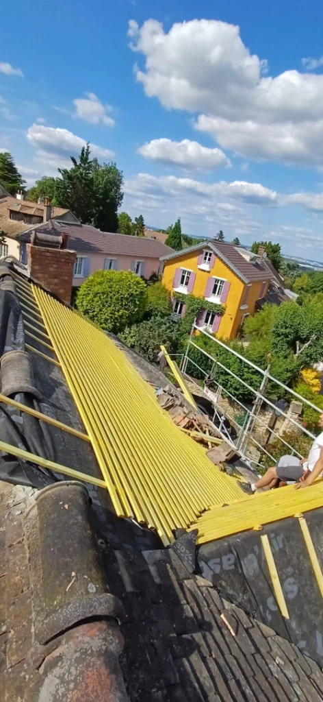 Renovation toiture tuiles plates 78