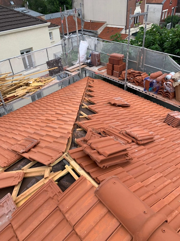 Pose couverture tuiles romainville