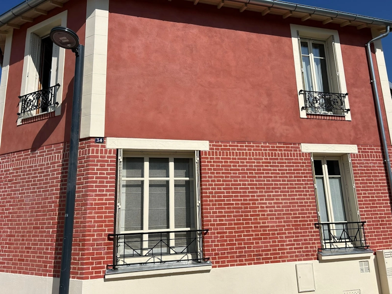 Renovation brique enduit a la chaux