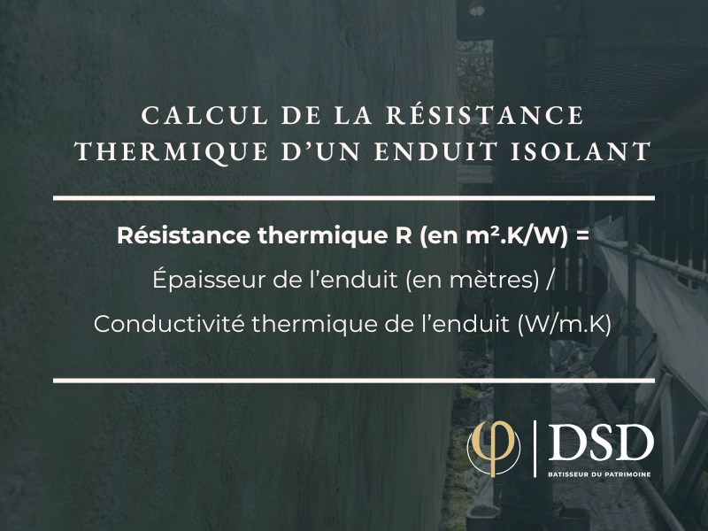 Quelle épaisseur pour un enduit isolant extérieur ? Calcul de la résistance thermique d'un enduit isolant