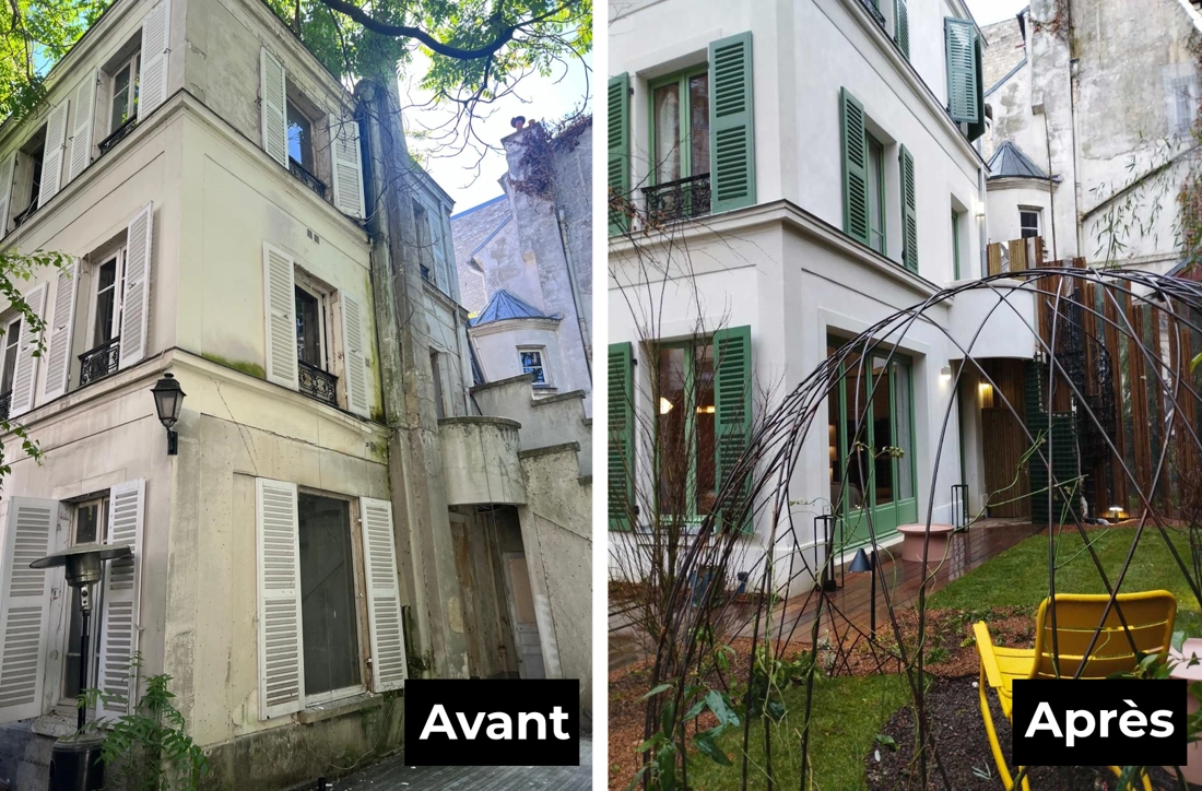 Ravalement de facade paris avant apres