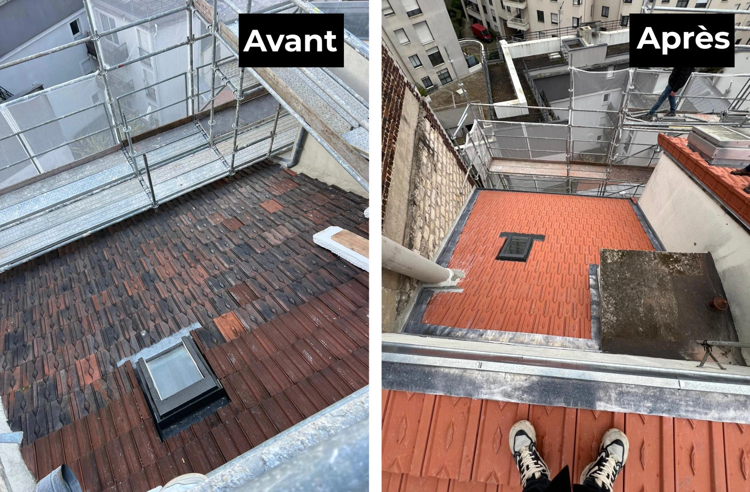 Entreprise de toiture tuiles Paris