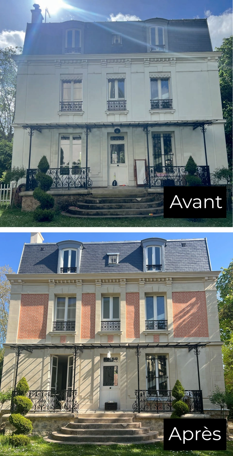 Ravalement de façade au Vésinet 