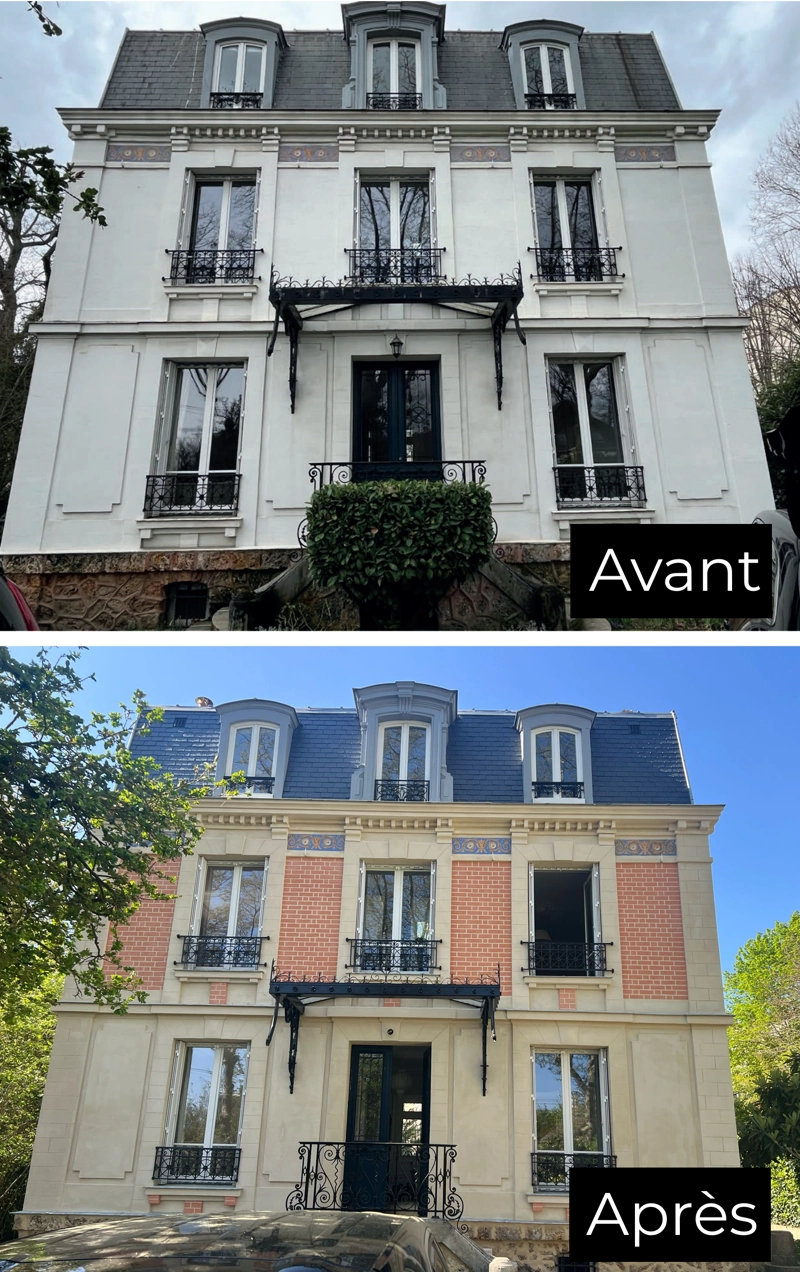 Ravalement de façade au Vésinet
