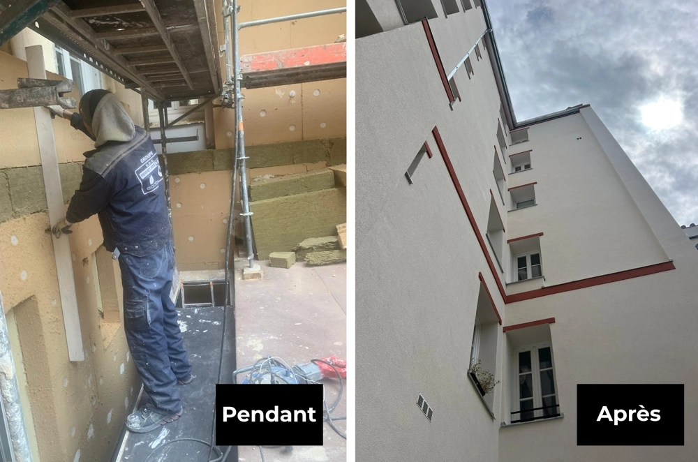 Ravalement de courette d'immeuble : le guide pratique ITE cour immeuble