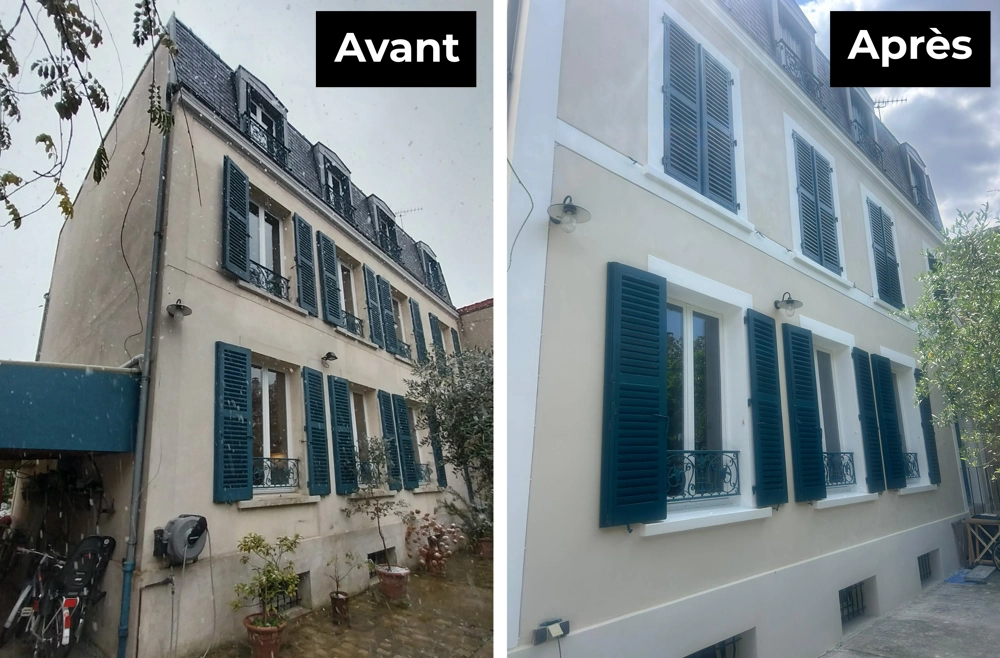 Ravalement de façade à Bagnolet (93170) Rénovation façade Bagnolet