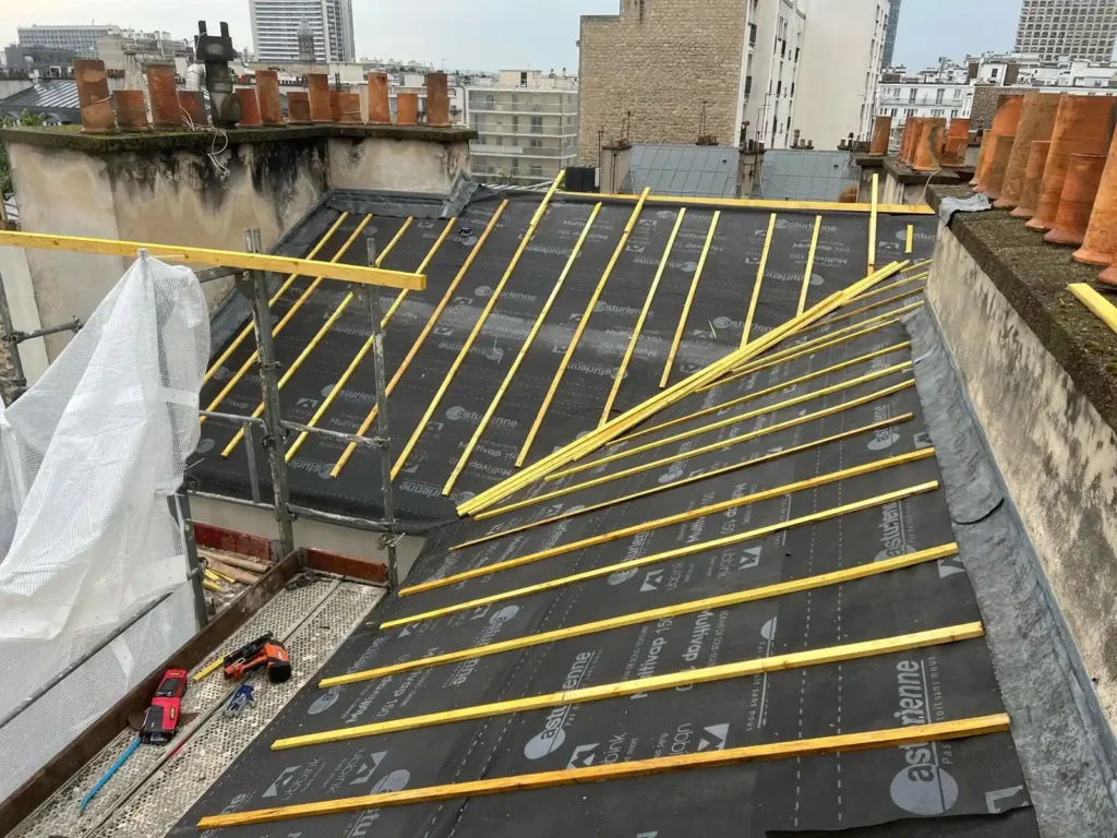Pose toiture neuve paris 15e