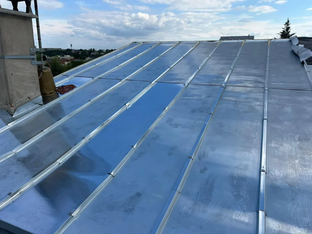 Toiture zinc chantier perreux