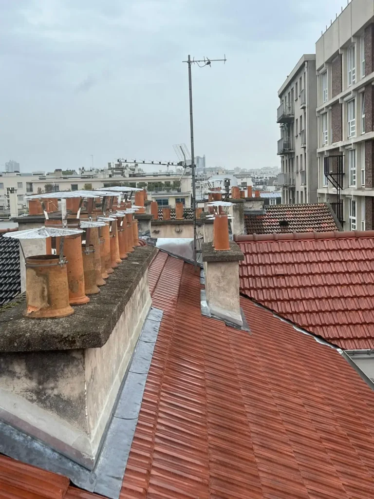 Tuiles batiment paris 15