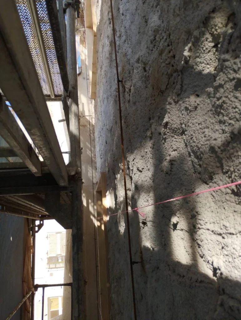 Chantier facade chaux paris 75005