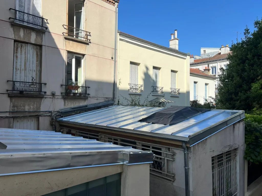 Couverture zinc tasseaux paris17e