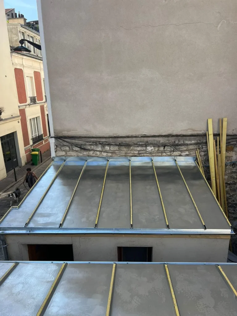 Renovation zinc immeuble paris17