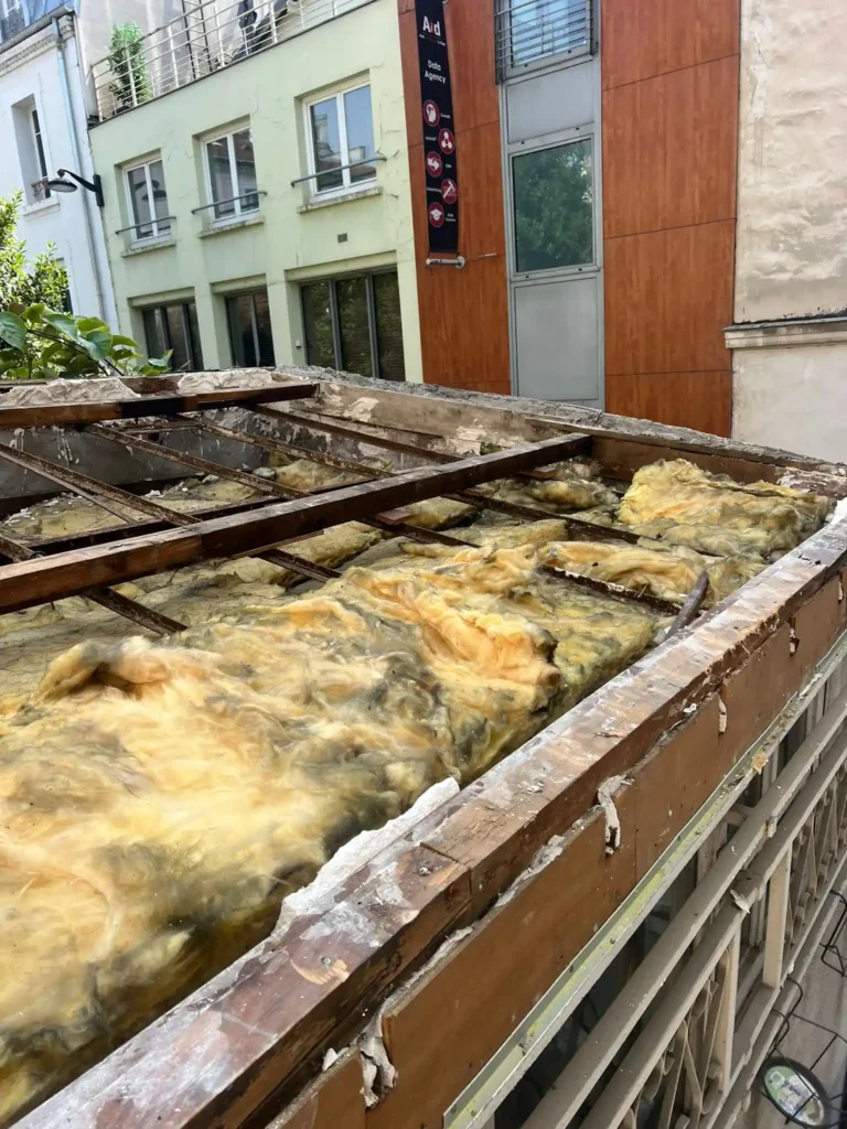 Zinc sur tasseaux paris 17