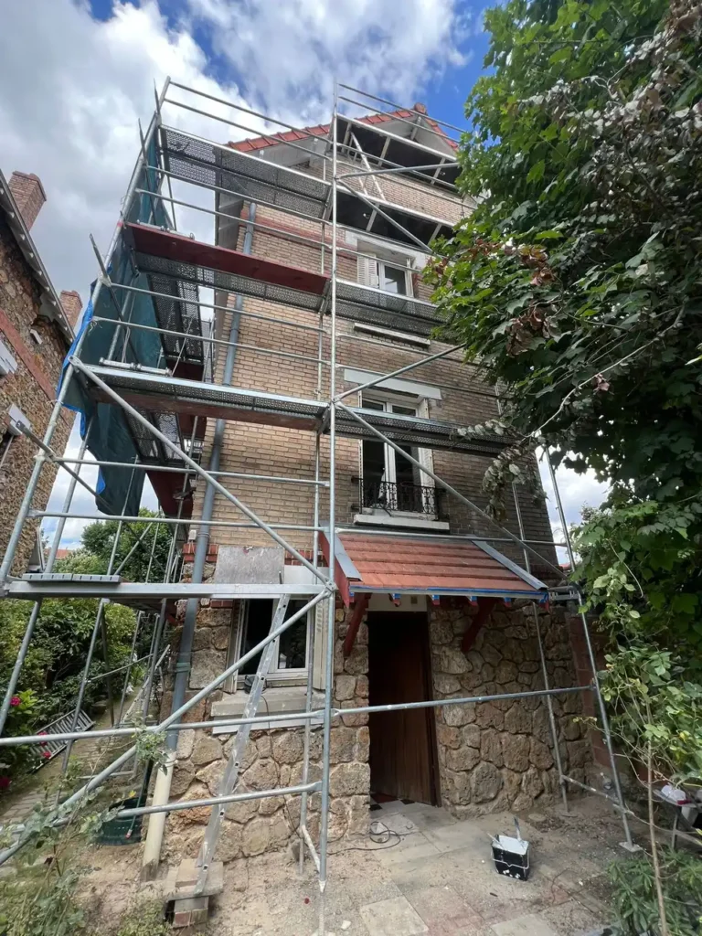 Ravalement facade brique clamart