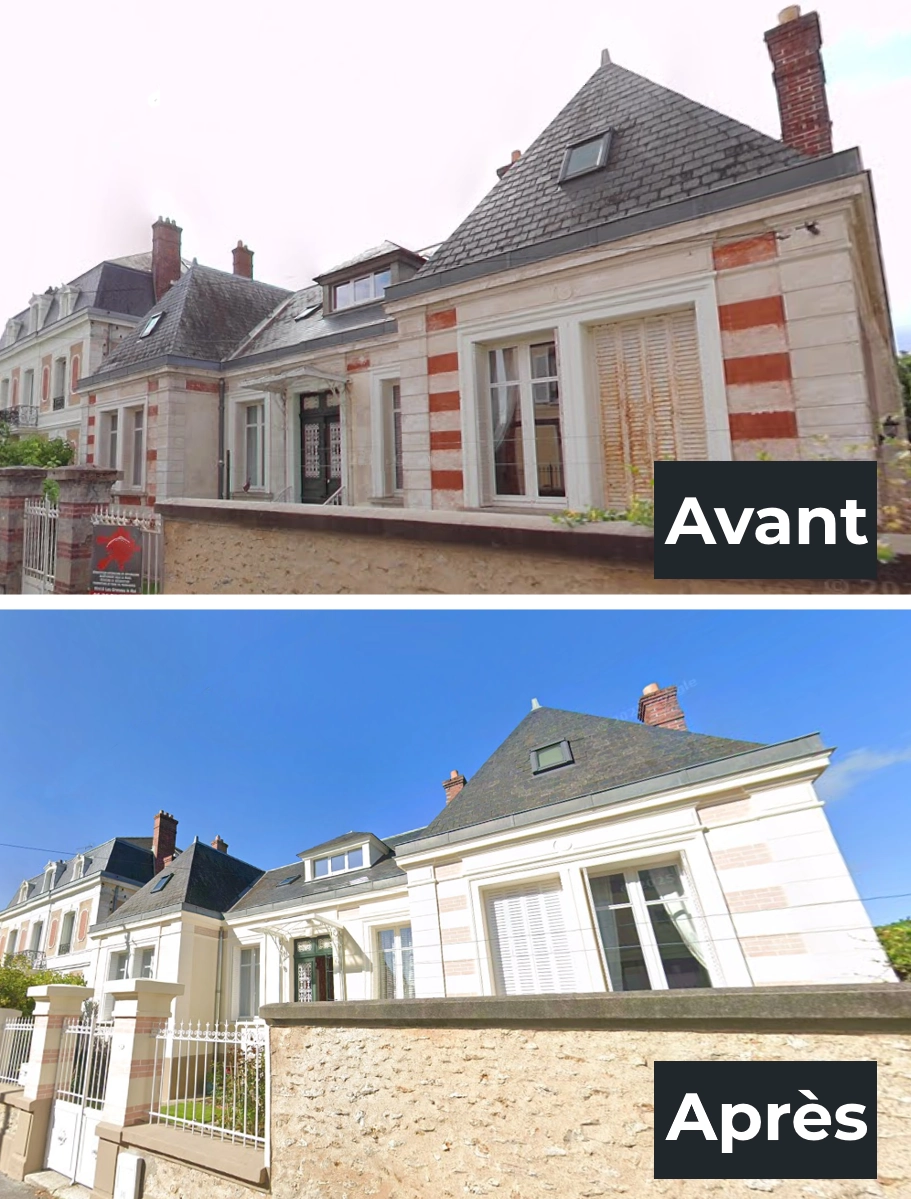 Ravalement Verrieres le Buisson avant après