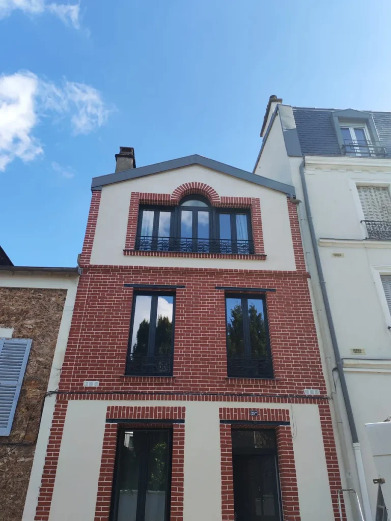 Restauration facade brique meudon