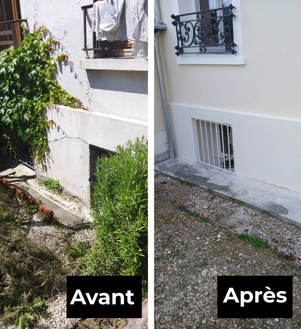 Ravalement de façade à Montreuil (93100) Réfection de façade à Montreuil : avant/après