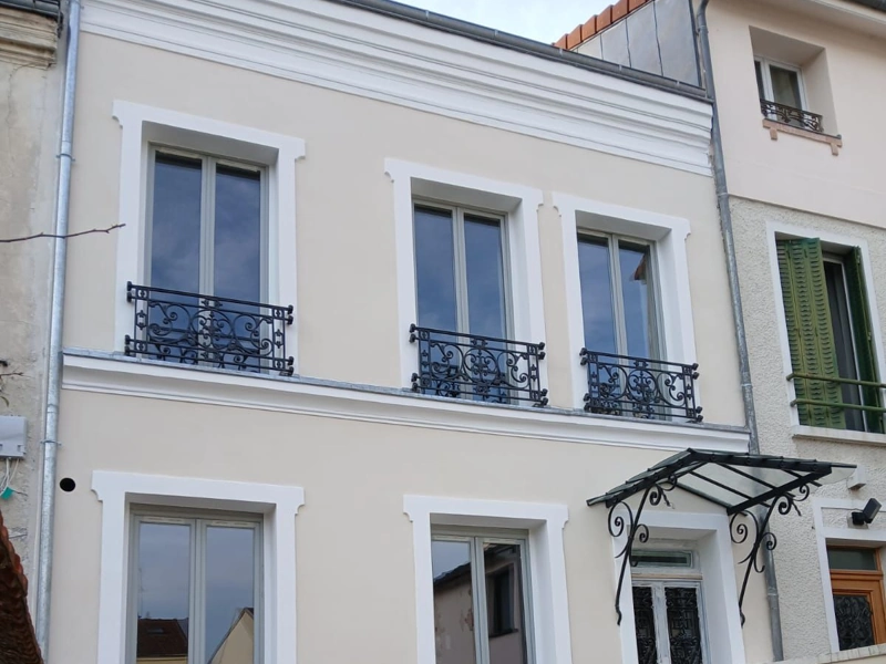 Ravalement d'une façade à Montreuil