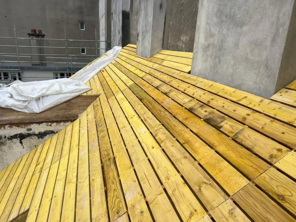 Chantier zinc sur tasseaux paris 75010