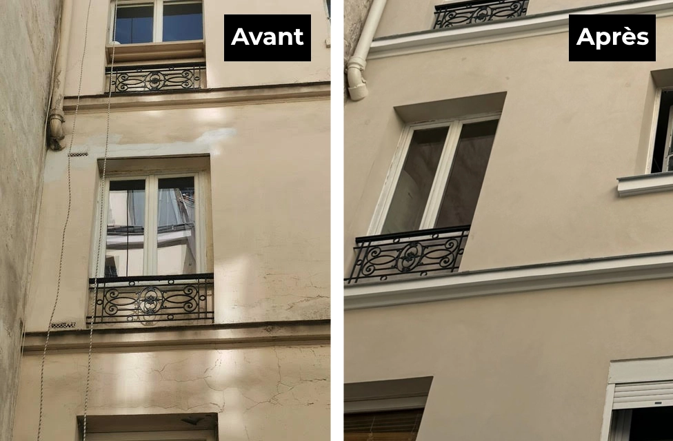 Rénovation façade Paris 11e arrondissement