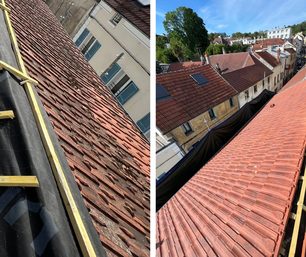 Couvreur à Cormeilles-en-Parisis (95240) Rénovation toiture tuiles 95