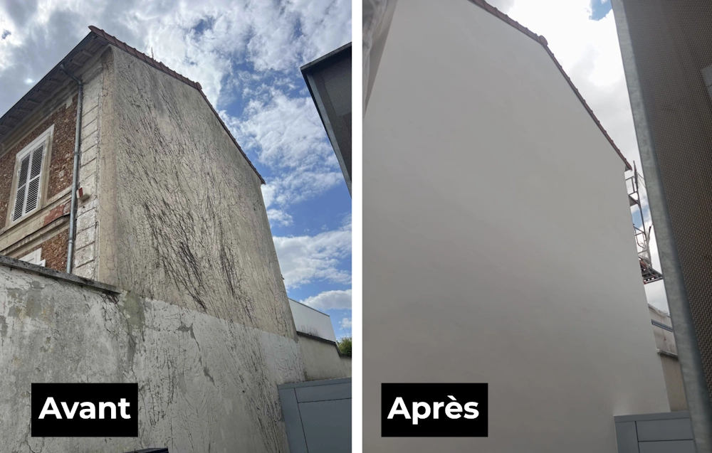 Enduit de facade au BUC 78530