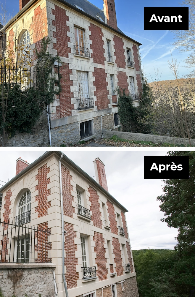 Ravalement extérieur ancienne maison Louis Bleriot