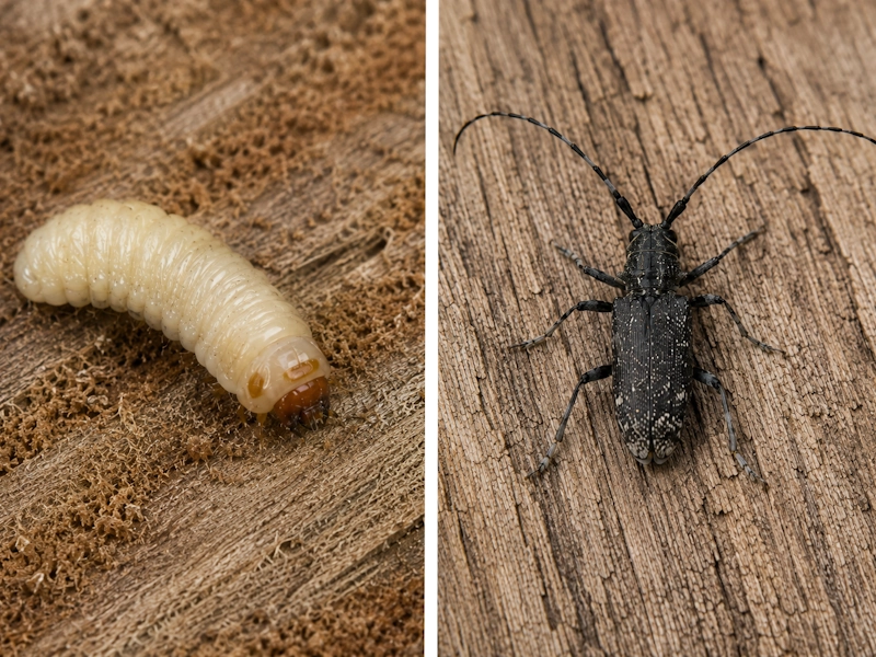 Capricorne des maisons insecte